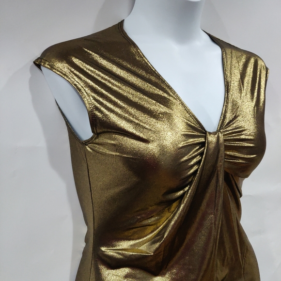 Blecker & McDougal gold black top - Picture 2 of 6